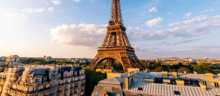 Which nation claims the iron lattice of the Eiffel Tower?
