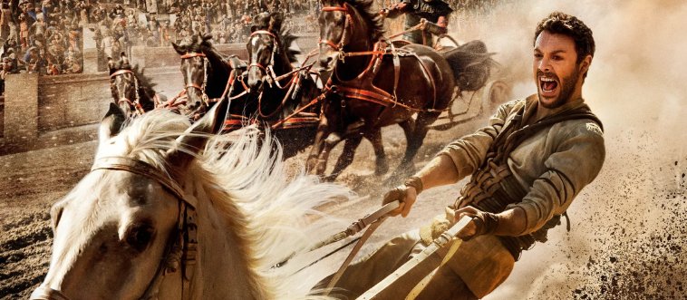 Which 1959 Wyler epic pits a Jewish prince against the Roman Empire in a legendary chariot duel?