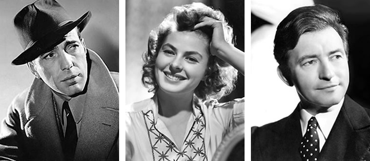 Bogart, Bergman, and Rains: which 1942 classic saw this trio ignite the screen in Morocco?