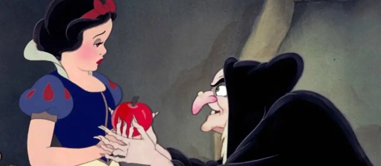 Identify the 1937 game-changer: a princess flees a vain queen to bunk with seven miners.