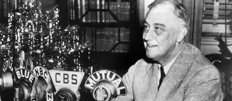 Which U.S. President made the first-ever television appearance?