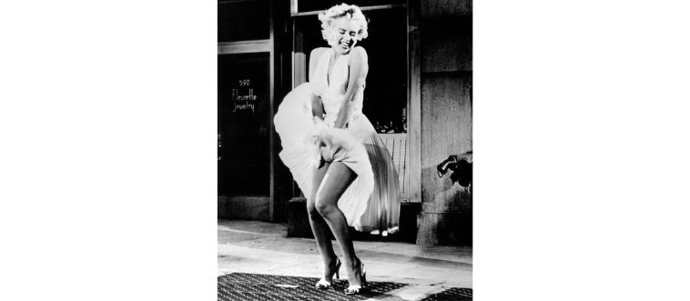 That iconic white dress over a subway grate—who wore it?
