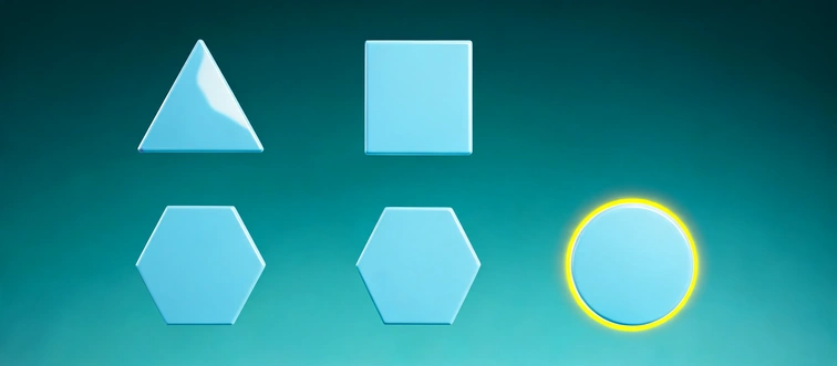 Which of these geometric shapes does not belong with the others?