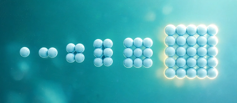 Which number logically completes the sequence: 2, 4, 8, 16, 32, ...?